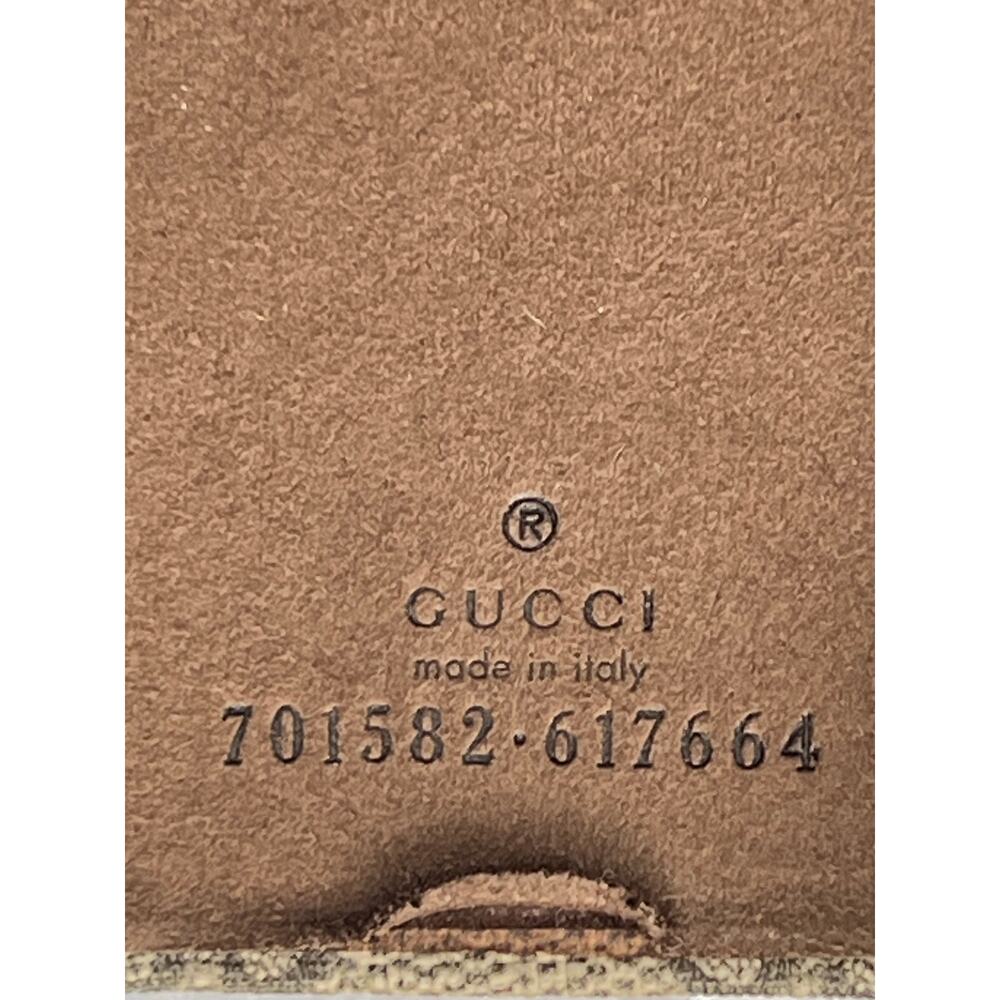 Gucci Ophidia GG Supreme iPhone 13 Case Beige Ebony snap off Card Slot Wallet - Picture 11 of 12
